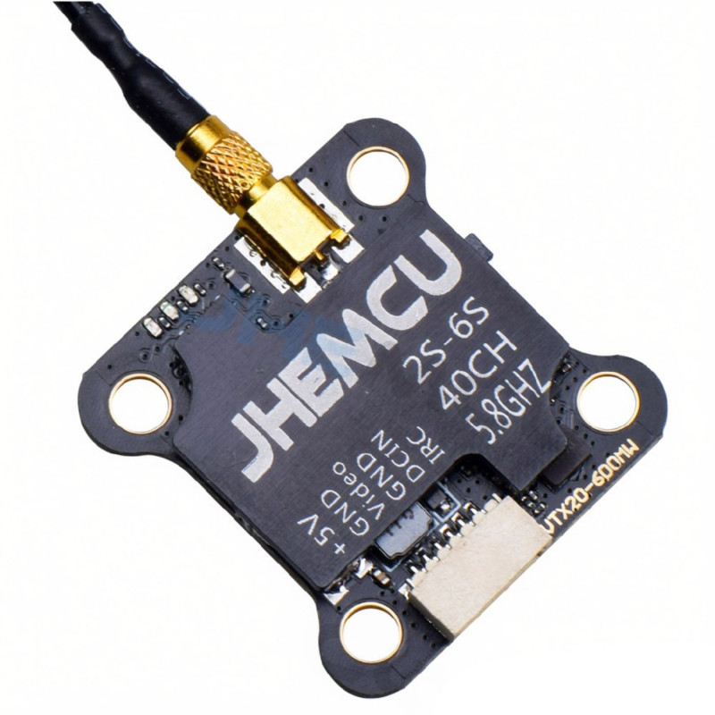 Nadajnik wideo FPV JHEMCU VTX20-600 - 5.8GHz, 600mW, 40CH, montaż 20x20mm