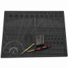 Zestaw narzędzi warsztatowych FPV - mata A1 czarna, pęseta MaAnt TA-1, FlyFishRC 7-in-1