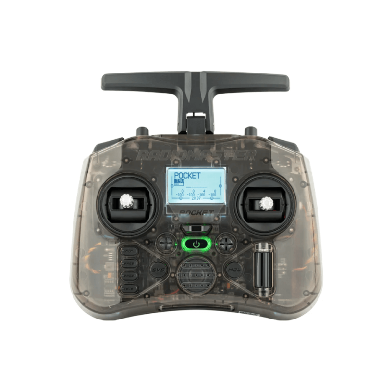 Zestaw RC RadioMaster Pocket ELRS Charcoal + 2x HappyModel EPW6 TCXO - 2.4GHz, anteny U.FL 65/95 mm