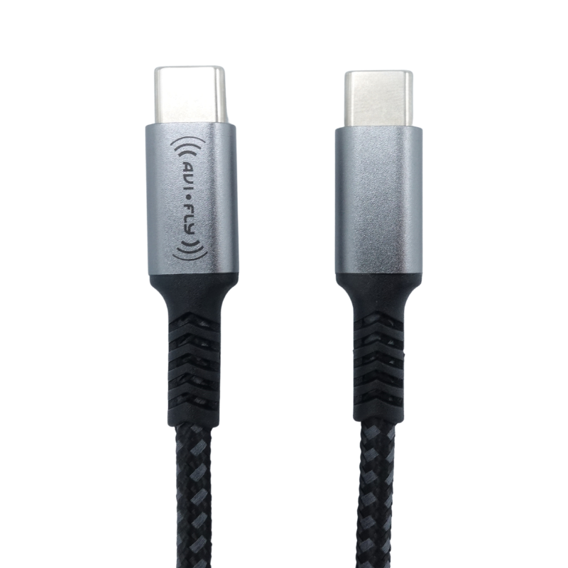 Kabel USB-C do USB-C 240W PD 3.1 EPR 2 m czarny | Avifly
