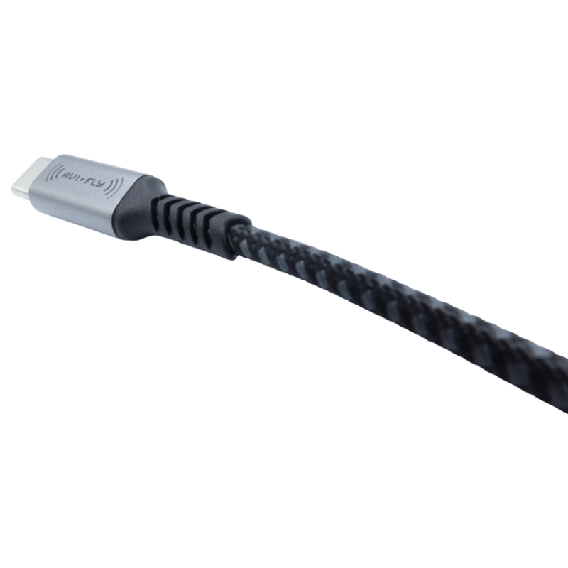 Kabel USB-C do USB-C Avifly 240W PD 3.1 EPR - 2 m, E-Marker HUSB332D, oplot nylonowy