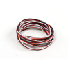 Przewód serwa AMASS 26AWG JR/Futaba - płaski 3-żyłowy silikonowy, 1 mb