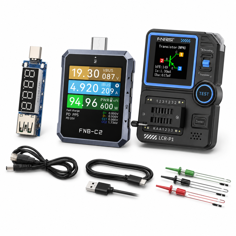 Zestaw testerów FNIRSI FNB-C2 LCR-P1 USB-C | Avifly