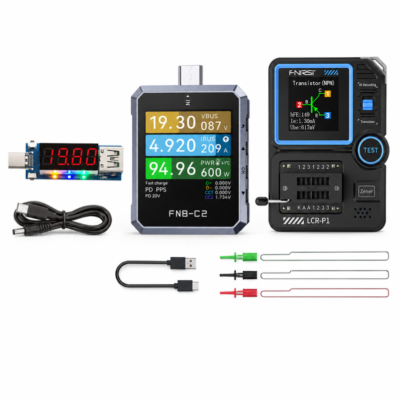 Zestaw testerów FNIRSI FNB-C2 LCR-P1 USB-C | Avifly