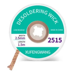 Plecionka Rozlutownicza 2,5mm x 1.5m Do Cyny Wicks Naprawa Lutowania Miedź