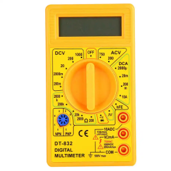 Multimetr cyfrowy DT-832 - miernik AC/DC, prąd DC do 10A, napięcie do 1000V