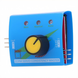 Tester serw RC 3 wyjścia 4,8-6 V, impuls 1-2 ms | Avifly