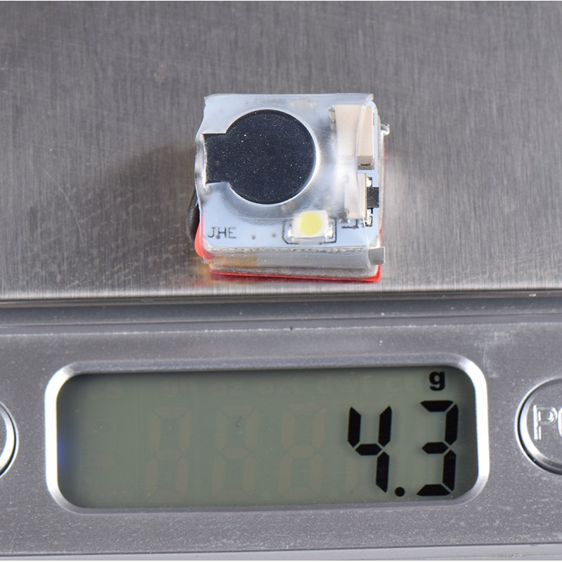 Buzzer JHEMCU JHE42B-S Finder - Lokalizator drona FPV 100 dB, LED, własne zasilanie
