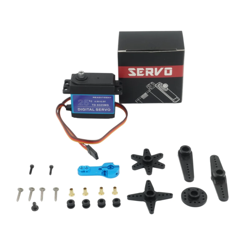 Serwomechanizm cyfrowy DSSERVO DS3225 25 kg - Serwo RC z metalową przekładnią, PWM, IP66