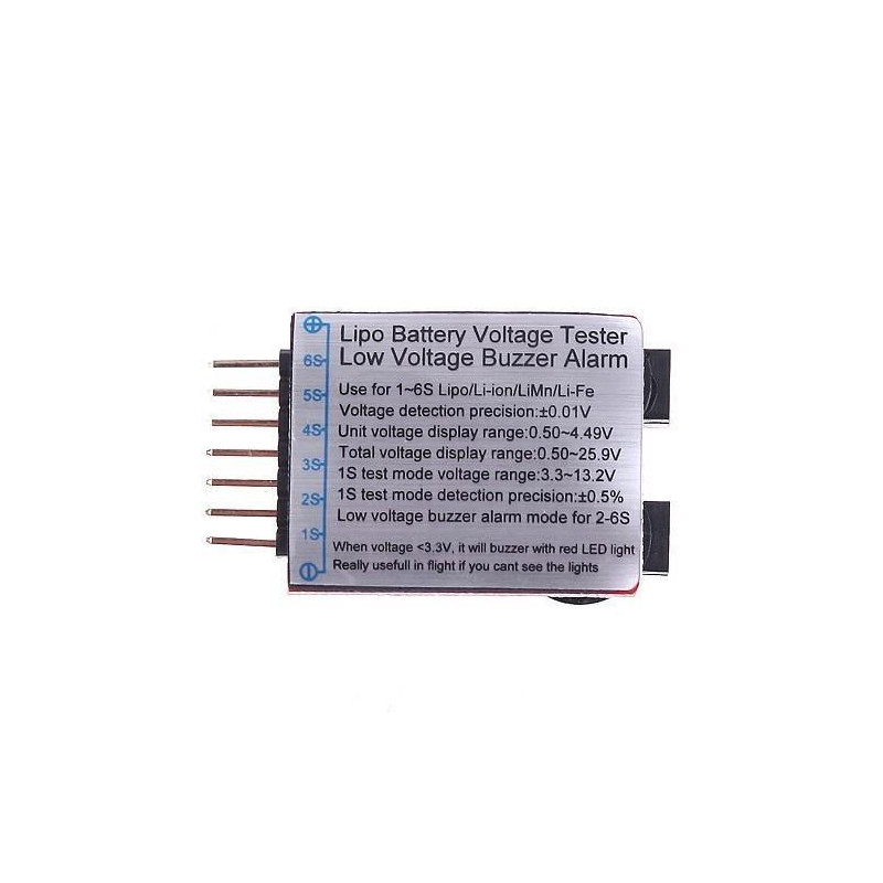 Alarm tester V2  cyfrowy napięcia Li-Pol 2-8S  buzzer