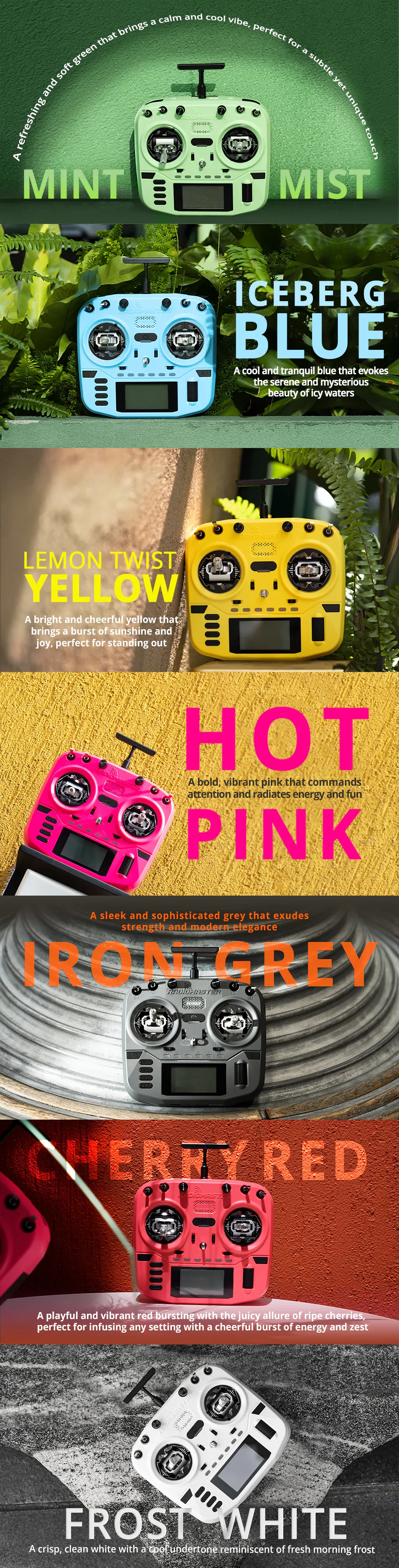 Boxer Crush 7 color options with fast charge