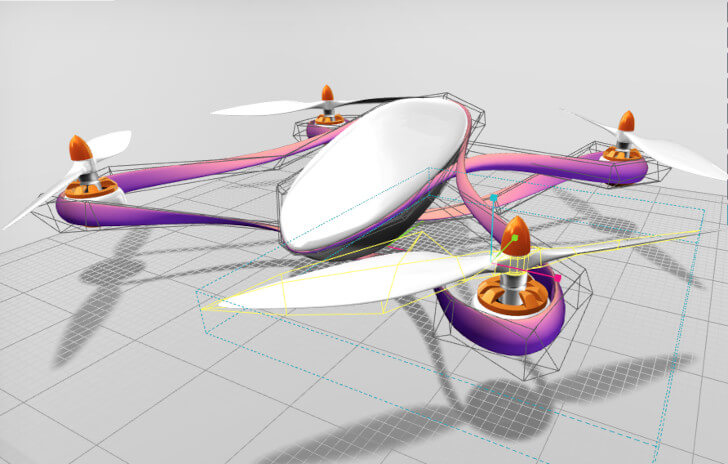 Usługi projektowania elementów do druku 3D na potrzeby sporotwych dronów FPV