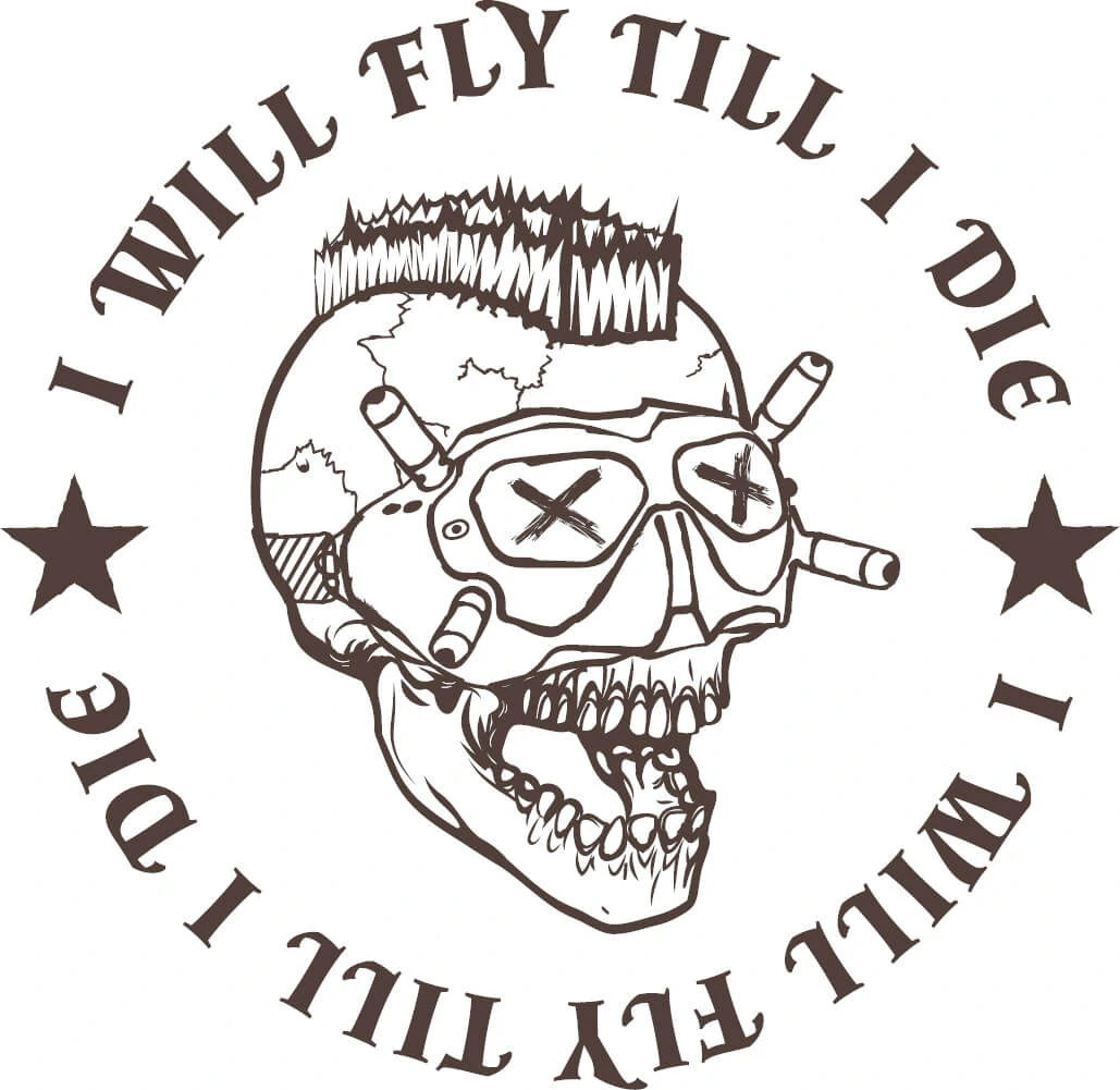 Grafika Avifly I will fly till I die