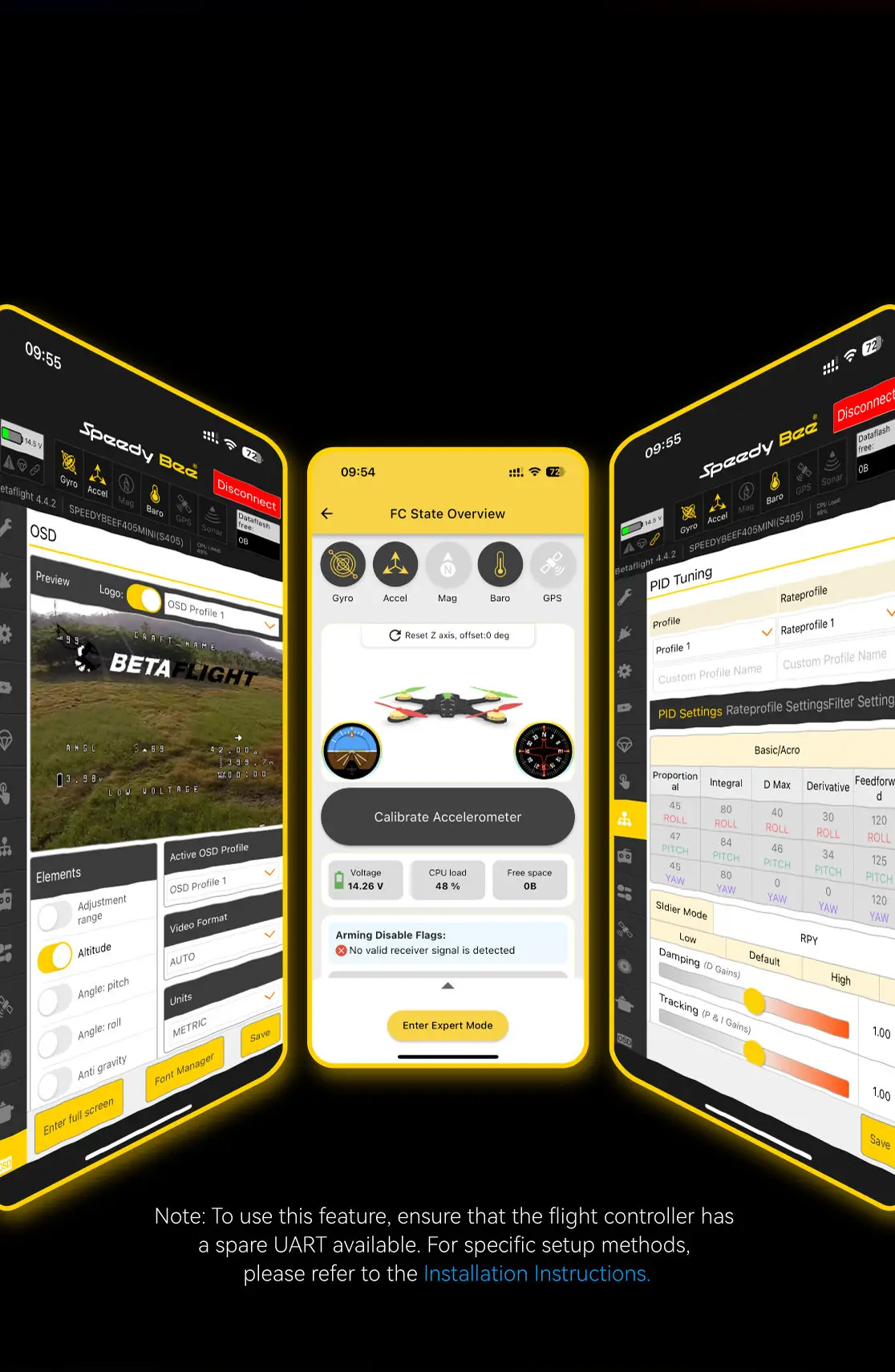 Night flight visibility lights for drones